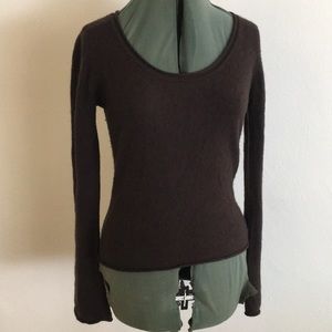 Brown Juicy Couture cashmere sweater.